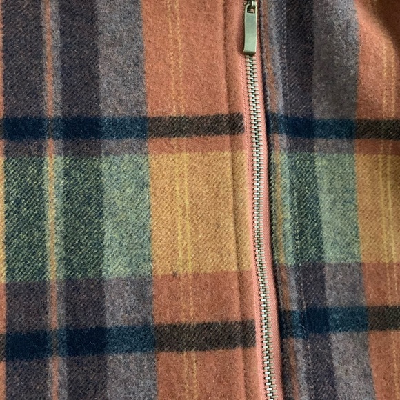 V Los Angeles Full Zip Wool Hooded Coat - Large - Picture 7 of 12